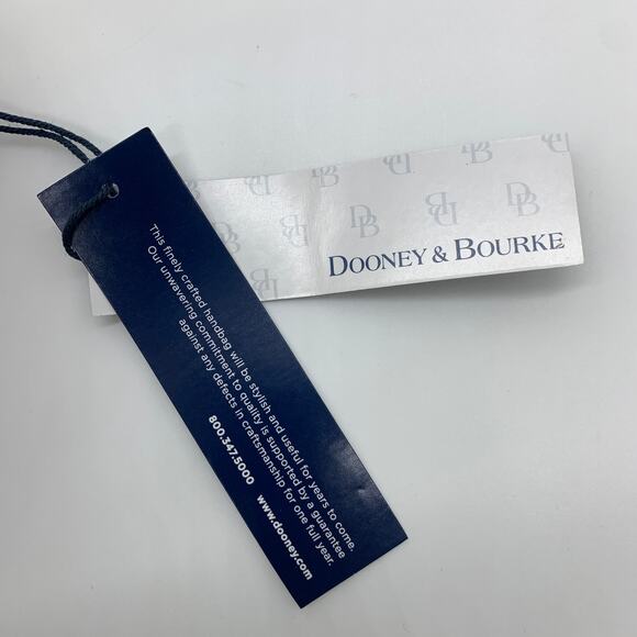 Dooney & Bourke Saddle Crossbody Bag Florentine Leather Brown Natural Purse - Picture 13 of 16